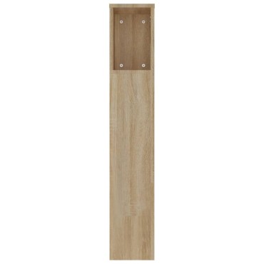 vidaXL Κεφαλάρι Με Αποθηκευτικό Χώρο Sonoma Δρυς 220x18,5x104,5cm 1 τεμ.
