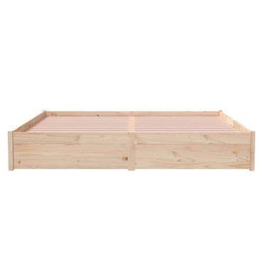 vidaXL Πλαίσιο Κρεβατιού 180 x 200 εκ. Μασίφ Ξύλο Super King Size