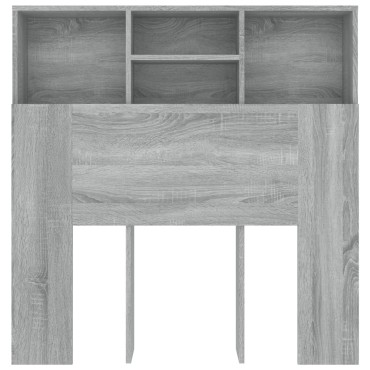 vidaXL Κεφαλάρι Με Αποθηκευτικό Χώρο Γκρι Sonoma 100x19x103,5cm 1 τεμ.