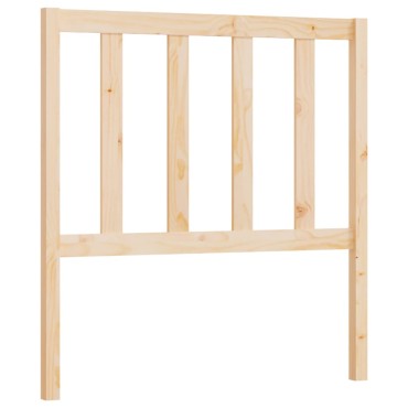 vidaXL Κεφαλάρι Κρεβατιού 106x4x100cm από Μασίφ Ξύλο Πεύκου 1 τεμ.