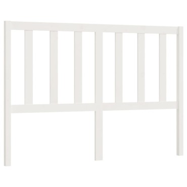 vidaXL Κεφαλάρι Κρεβατιού Λευκό 146x4x100cm Μασίφ Ξύλο Πεύκου 1 τεμ.