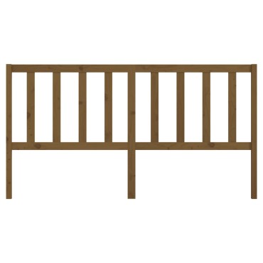 vidaXL Κεφαλάρι Κρεβατιού Μελί 186x4x100cm από Μασίφ Ξύλο Πεύκου 1 τεμ.