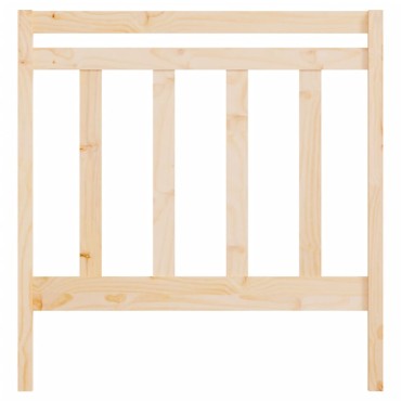 vidaXL Κεφαλάρι Κρεβατιού 106x4x100cm από Μασίφ Ξύλο Πεύκου 1 τεμ.