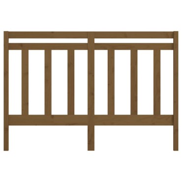 vidaXL Κεφαλάρι Κρεβατιού Μελί 141x4x100cm από Μασίφ Ξύλο Πεύκου 1 τεμ.