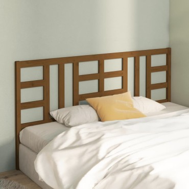 vidaXL Κεφαλάρι Κρεβατιού Μελί 206x4x100cm από Μασίφ Ξύλο Πεύκου 1 τεμ.