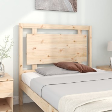 vidaXL Κεφαλάρι Κρεβατιού 105,5x4x100cm από Μασίφ Ξύλο Πεύκου 1 τεμ.