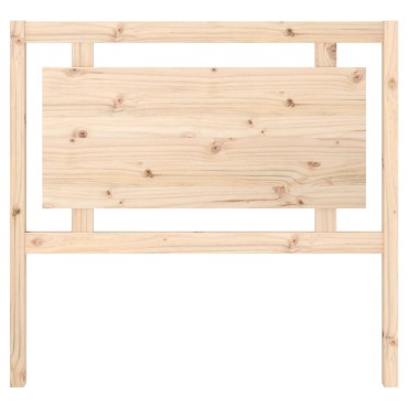 vidaXL Κεφαλάρι Κρεβατιού 105,5x4x100cm από Μασίφ Ξύλο Πεύκου 1 τεμ.