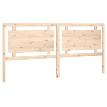 vidaXL Κεφαλάρι Κρεβατιού 205,5x4x100cm από Μασίφ Ξύλο Πεύκου 1 τεμ.