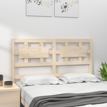 vidaXL Κεφαλάρι Κρεβατιού 140,5x4x100cm από Μασίφ Ξύλο Πεύκου 1 τεμ.