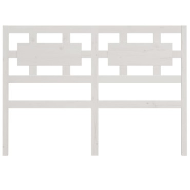vidaXL Κεφαλάρι Κρεβατιού Λευκό 165,5x4x100cm από Μασίφ Ξύλο Πεύκου 1 τεμ.