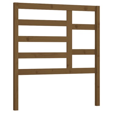 vidaXL Κεφαλάρι κρεβατιού Καφέ 96x4x104cm από Μασίφ Ξύλο Πεύκου 1 τεμ.