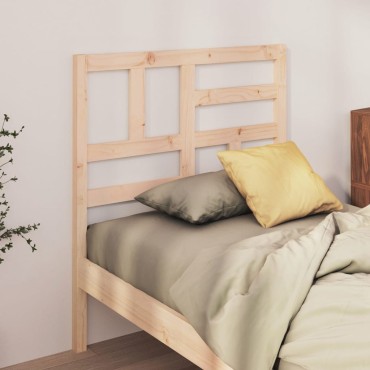 vidaXL Κεφαλάρι Κρεβατιού 81x4x104cm από Μασίφ Ξύλο Πεύκου 1 τεμ.