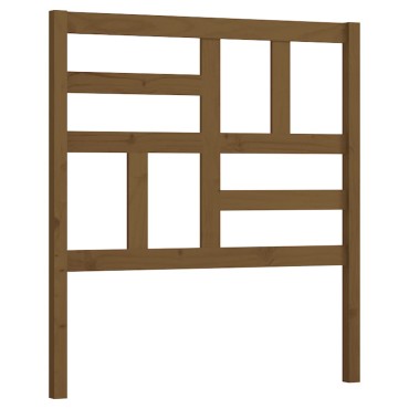 vidaXL Κεφαλάρι κρεβατιού Καφέ 96x4x104cm από Μασίφ Ξύλο Πεύκου 1 τεμ.