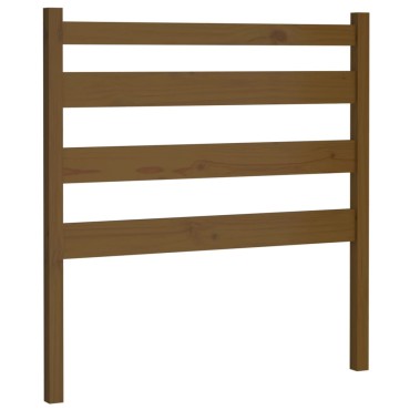 vidaXL Κεφαλάρι Κρεβατιού Μελί 81x4x100cm από Μασίφ Ξύλο Πεύκου 1 τεμ.
