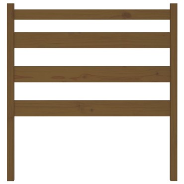 vidaXL Κεφαλάρι Κρεβατιού Μελί 81x4x100cm από Μασίφ Ξύλο Πεύκου 1 τεμ.