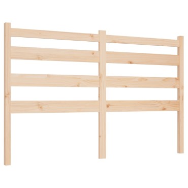 vidaXL Κεφαλάρι Κρεβατιού 126x4x100cm από Μασίφ Ξύλο Πεύκου 1 τεμ.