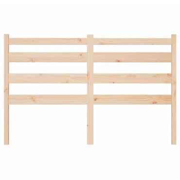 vidaXL Κεφαλάρι Κρεβατιού 126x4x100cm από Μασίφ Ξύλο Πεύκου 1 τεμ.