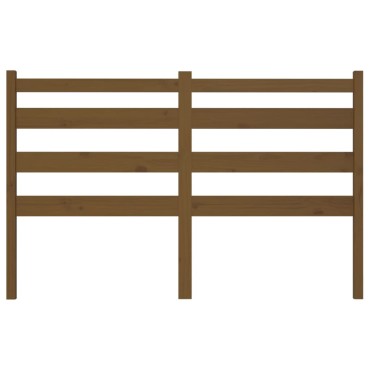 vidaXL Κεφαλάρι Κρεβατιού Μελί 141x4x100cm από Μασίφ Ξύλο Πεύκου 1 τεμ.