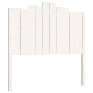 vidaXL Κεφαλάρι Κρεβατιού Λευκό 106x4x110cm Μασίφ Ξύλο Πεύκου 1 τεμ.