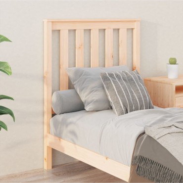 vidaXL Κεφαλάρι Κρεβατιού 81x6x101cm από Μασίφ Ξύλο Πεύκου 1 τεμ.