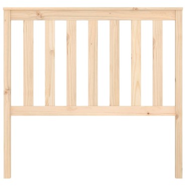 vidaXL Κεφαλάρι Κρεβατιού 106x6x101cm από Μασίφ Ξύλο Πεύκου 1 τεμ.