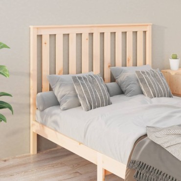 vidaXL Κεφαλάρι Κρεβατιού 141x6x101cm από Μασίφ Ξύλο Πεύκου 1 τεμ.