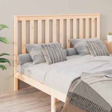 vidaXL Κεφαλάρι Κρεβατιού 156x6x101cm από Μασίφ Ξύλο Πεύκου 1 τεμ.