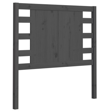 vidaXL Κεφαλάρι Γκρι 106x4x100cm από Μασίφ Ξύλο Πεύκου 1 τεμ.