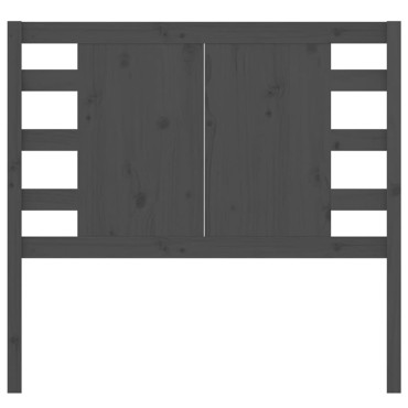 vidaXL Κεφαλάρι Γκρι 106x4x100cm από Μασίφ Ξύλο Πεύκου 1 τεμ.