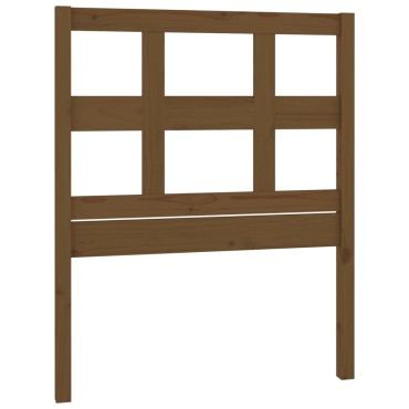 vidaXL Κεφαλάρι Κρεβατιού Μελί 95,5x4x100cm από Μασίφ Ξύλο Πεύκου 1 τεμ.
