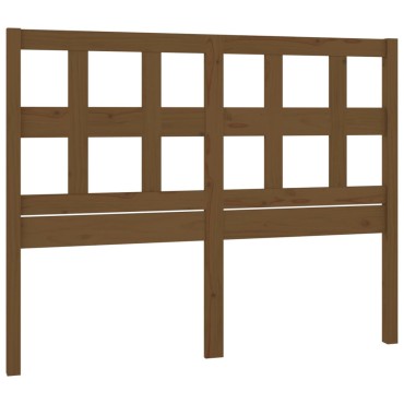 vidaXL Κεφαλάρι Κρεβατιού Μελί 145,5x4x100cm από Μασίφ Ξύλο Πεύκου 1 τεμ.