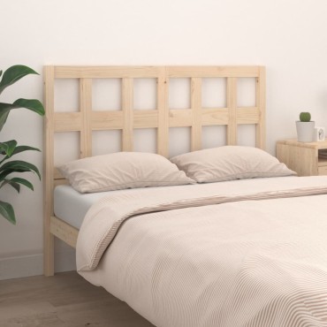 vidaXL Κεφαλάρι Κρεβατιού 165,5x4x100cm από Μασίφ Ξύλο Πεύκου 1 τεμ.