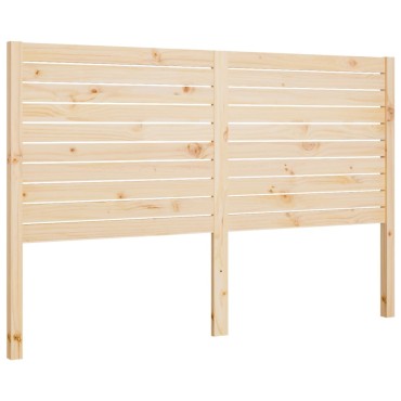 vidaXL Κεφαλάρι Κρεβατιού 166x4x100cm από Μασίφ Ξύλο Πεύκου 1 τεμ.