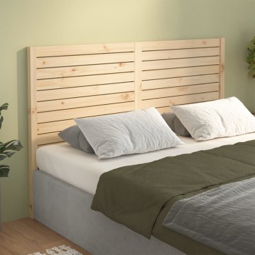 vidaXL Κεφαλάρι Κρεβατιού 166x4x100cm από Μασίφ Ξύλο Πεύκου 1 τεμ.