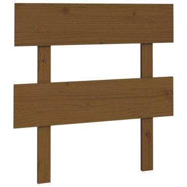 vidaXL Κεφαλάρι Κρεβατιού Μελί 78,5x3x81cm από Μασίφ Ξύλο Πεύκου 1 τεμ.