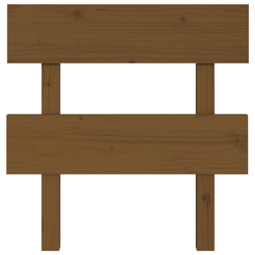 vidaXL Κεφαλάρι Κρεβατιού Μελί 78,5x3x81cm από Μασίφ Ξύλο Πεύκου 1 τεμ.