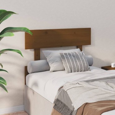 vidaXL Κεφαλάρι Κρεβατιού Μελί 78,5x3x81cm από Μασίφ Ξύλο Πεύκου 1 τεμ.