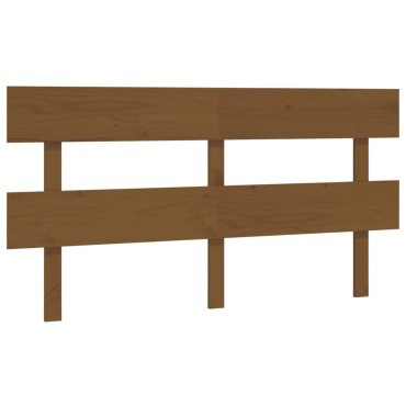 vidaXL Κεφαλάρι Κρεβατιού Μελί 154x3x81cm από Μασίφ Ξύλο Πεύκου 1 τεμ.
