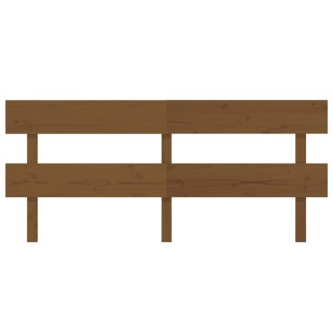 vidaXL Κεφαλάρι Κρεβατιού Μελί 184x3x81cm από Μασίφ Ξύλο Πεύκου 1 τεμ.