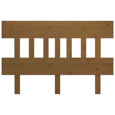 vidaXL Κεφαλάρι Κρεβατιού Μελί 143,5x3x81cm από Μασίφ Ξύλο Πεύκου 1 τεμ.