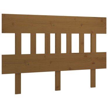 vidaXL Κεφαλάρι Κρεβατιού Μελί 153,5x3x81cm από Μασίφ Ξύλο Πεύκου 1 τεμ.