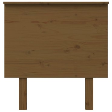 vidaXL Κεφαλάρι κρεβατιού Καφέ 79x6x82,5cm από Μασίφ Ξύλο Πεύκου 1 τεμ.