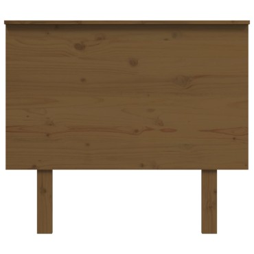 vidaXL Κεφαλάρι κρεβατιού Καφέ 94x6x82,5cm από Μασίφ Ξύλο Πεύκου 1 τεμ.