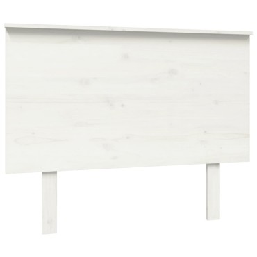 vidaXL Κεφαλάρι Κρεβατιού Λευκό 104x6x82,5cm Μασίφ Ξύλο Πεύκου 1 τεμ.