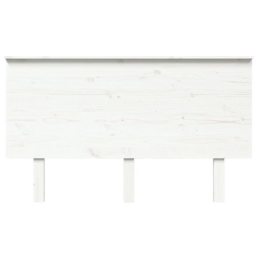 vidaXL Κεφαλάρι Κρεβατιού Λευκό 139x6x82,5cm Μασίφ Ξύλο Πεύκου 1 τεμ.