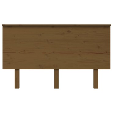 vidaXL Κεφαλάρι Κρεβατιού Μελί 139x6x82,5cm από Μασίφ Ξύλο Πεύκου 1 τεμ.