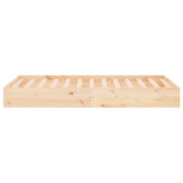 vidaXL Πλαίσιο Κρεβατιού 90x200cm από Μασίφ Ξύλο 1 τεμ. - Μονό