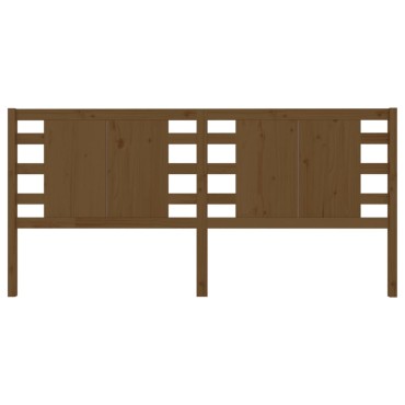 vidaXL Κεφαλάρι Κρεβατιού Μελί 186x4x100cm από Μασίφ Ξύλο Πεύκου 1 τεμ.