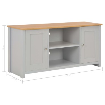 vidaXL Έπιπλο Τηλεόρασης Γκρι 120x39x58cm