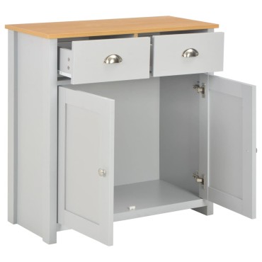 vidaXL Μπουφές Γκρι 79x35x81cm 1 τεμ.